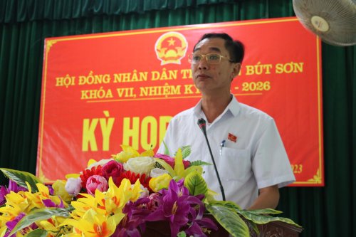 3. Đồng chí Hoàng Hải Thanh- TVHU- Bí Thu Đảng bộ -CT HĐND TT  khai mạc.jpg