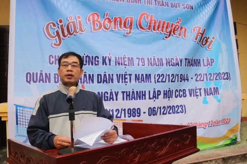 3. ông Cao Xuân Tuấn- CT CCB TT Bút Sơn khai mạc.JPG